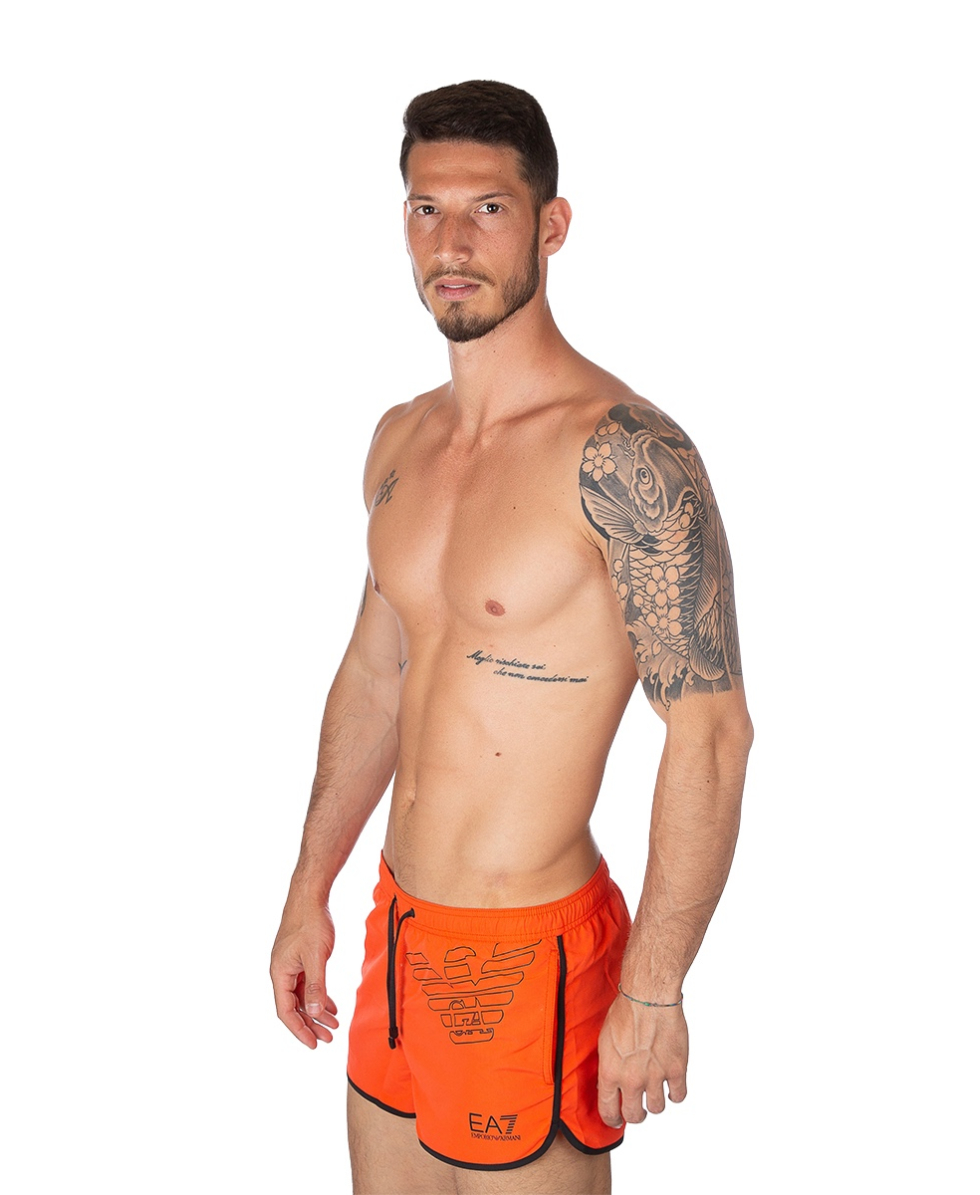 EMPORIO ARMANI - COSTUME SHORT - EAGLE - 902024 8P724 08862 - MANDARIN RED