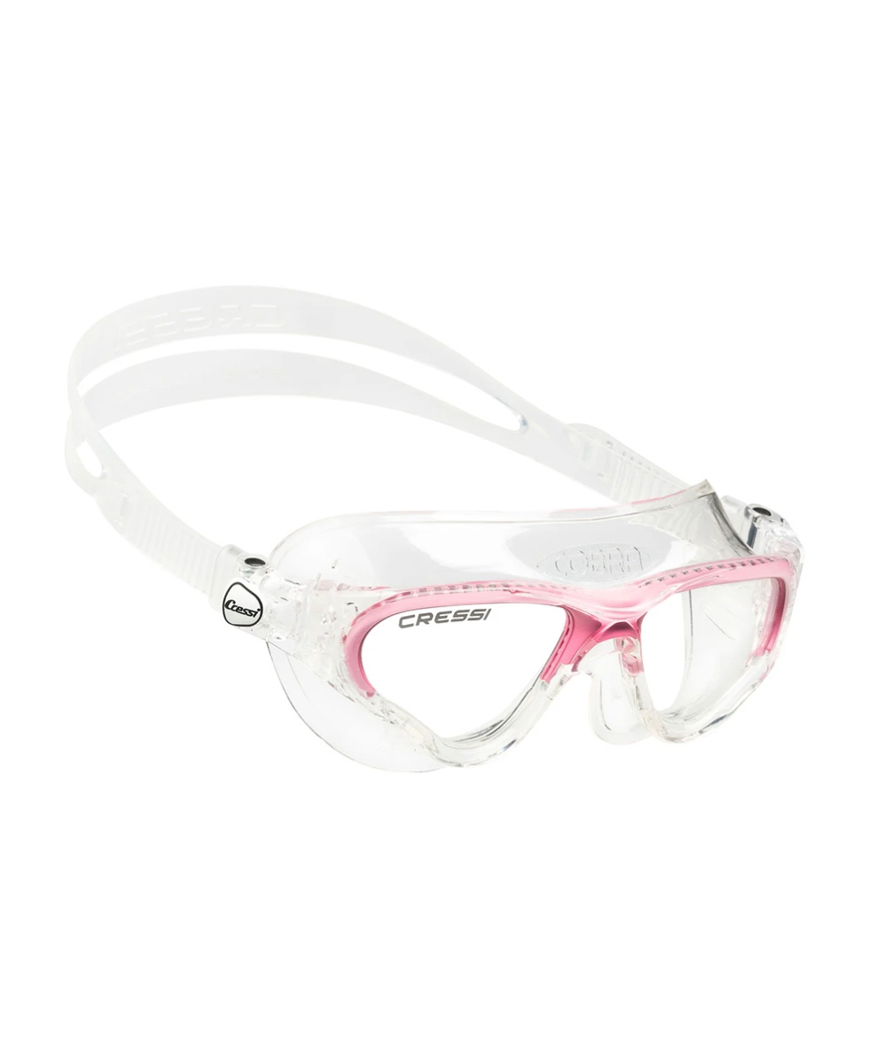 CRESSI - MASCHERA NUOTO - COBRA - DE201940 - CLEAR/PINK, CLEAR LENSES