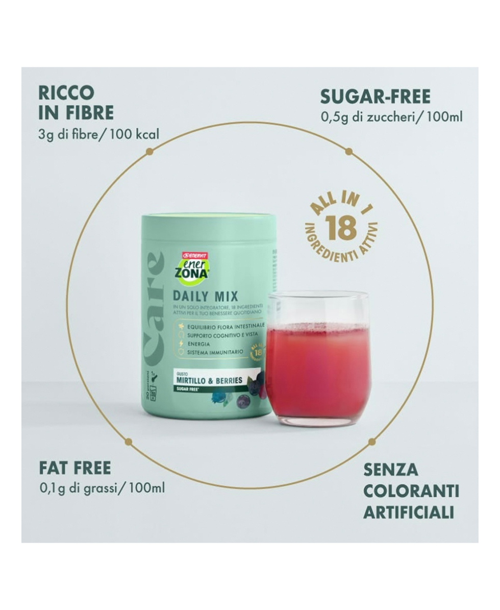 ENERZONA - CARE DAILY MIX - 20 DOSE DA 20g - BLUEBERRY/BERRIES