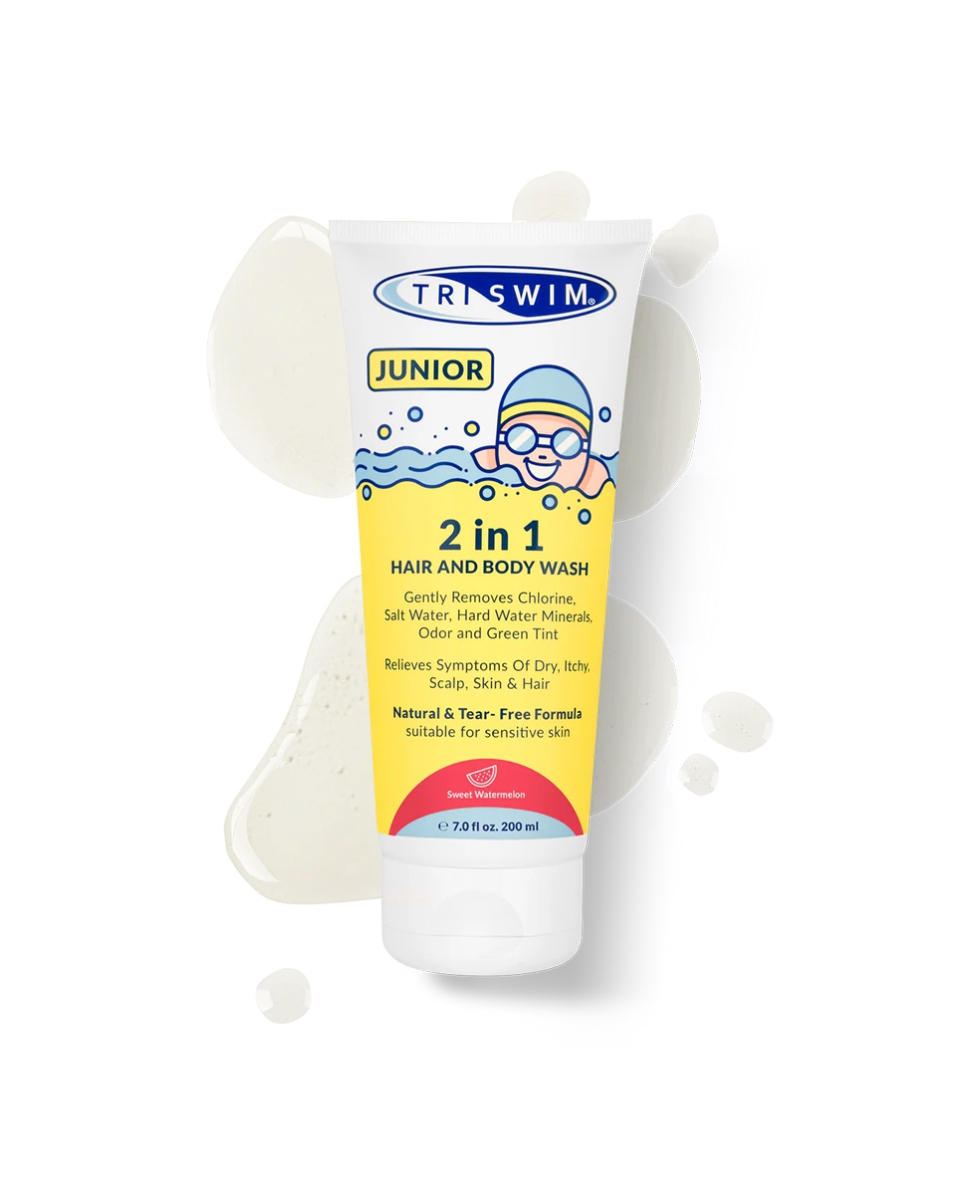 TRISWIM - ANTI-CHLORINE AFTER SWIM HAIR & BODY WASH FOR KIDS - 200ml - SWEET WATERMELON