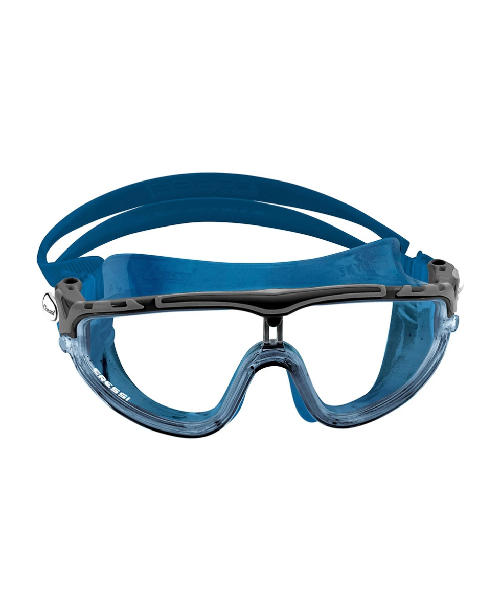 CRESSI - MASCHERA NUOTO - SKYLIGHT - DE2033555 - METAL BLUE, CLEAR