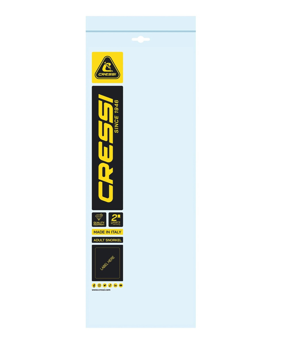CRESSI - AERATORE DA SNORKELING - SNORKEL MEXICO - EG269063 - CLEAR/AQUAMARINA