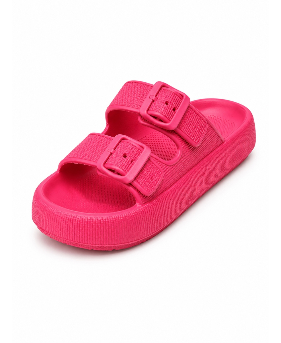 GUMMY - SANDALO ZENZERO CON FIBBIA - FUCHSIA