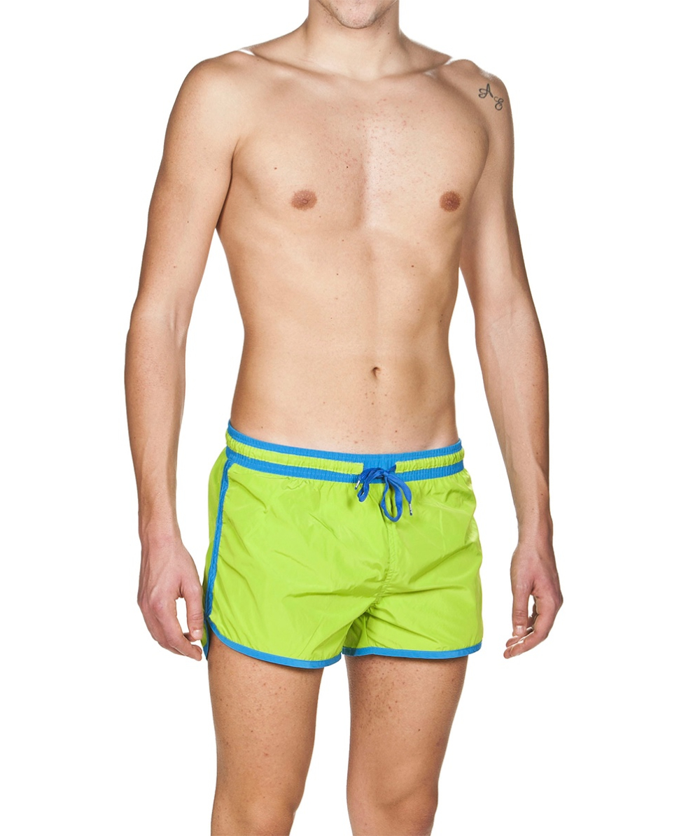 ARENA - COSTUME SHORT - FUNDAMENTALS BORDERS - 4051967 - LEAF/TURQUOISE