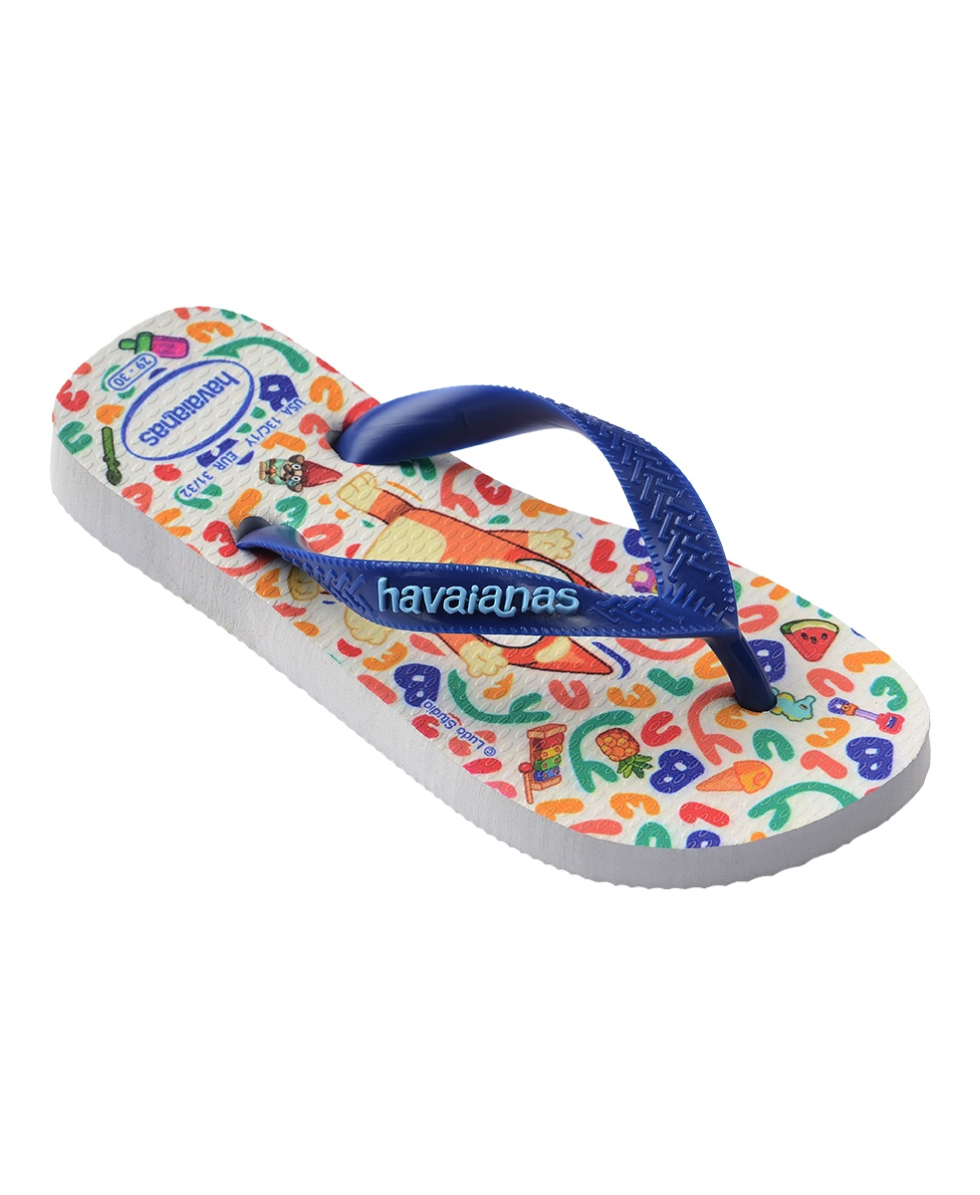 HAVAIANAS - INFRADITO JUNIOR - KIDS BLUEY - 4150416-2833 - WHITE/MARINE BLUE
