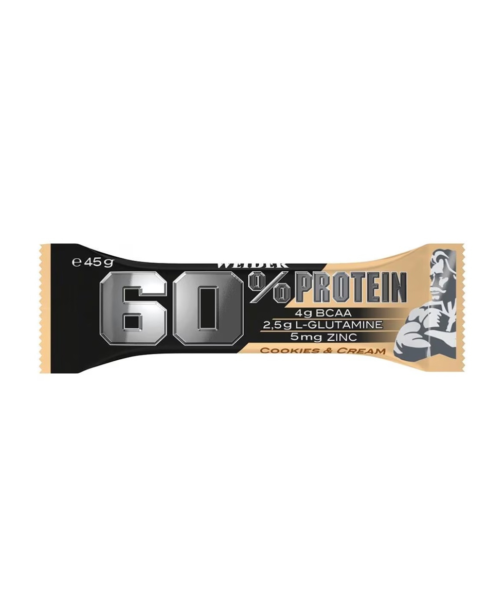 WEIDER - BARRETTA - 60% PROTEIN BAR - 45g - COOKIES & CREAM
