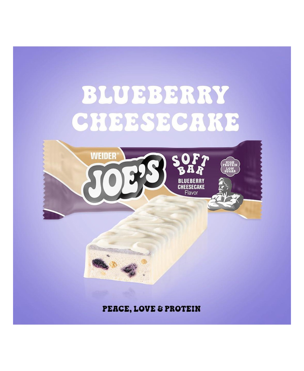 WEIDER - BARRETTA - JOE'S SOFT BAR - 50g - BLUEBERRY CHEESECAKE