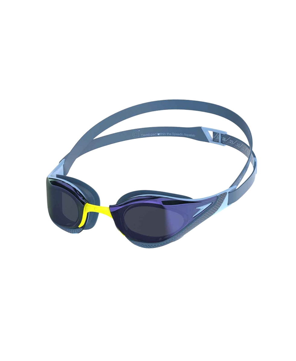 SPEEDO - OCCHIALINO ADULTO - FASTSKIN PURE FOCUS MIRROR - 1177818662 - NAVY/SUGAR BLUE