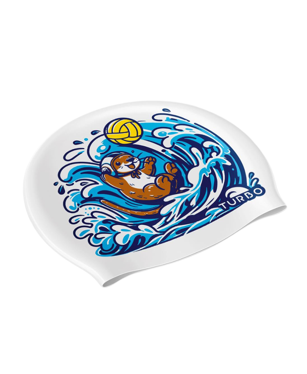 TURBO - CUFFIA SILICONE ADULTO - OTTER PLAYER - 9702312/0003 - WHITE