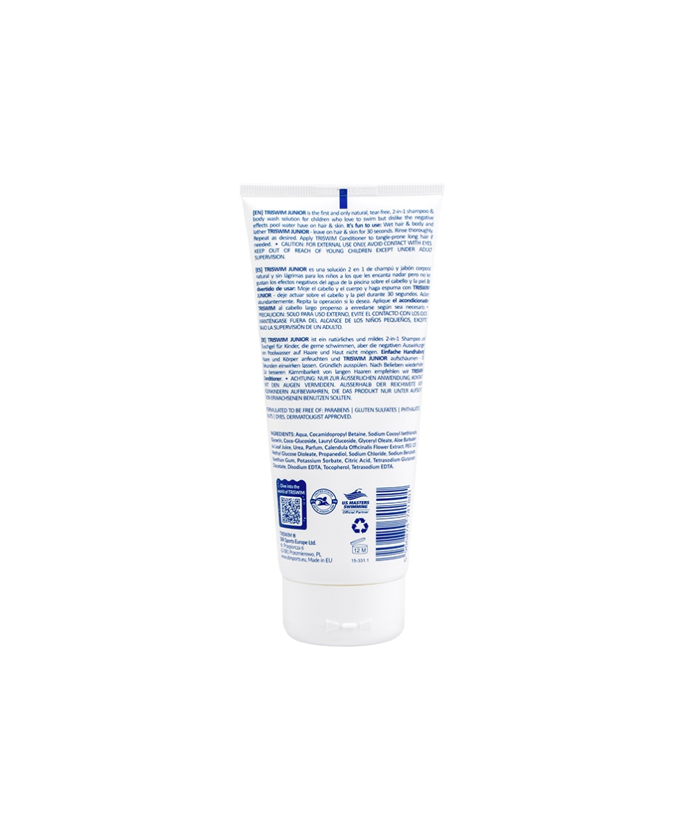 TRISWIM - ANTI-CHLORINE AFTER SWIM HAIR & BODY WASH FOR KIDS - 200ml - SWEET WATERMELON