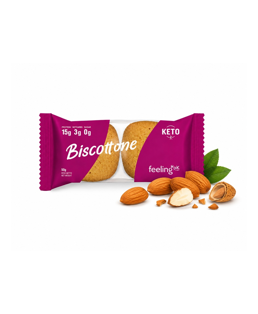 FEELING OK - BISCOTTONE MANDORLA +PROTEIN - 50g - FOK036