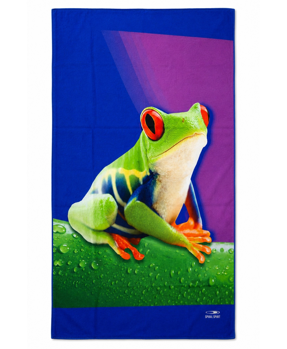 SPAZIALE SPLENDY - TELO SPIAGGIA MICROFIBRA - 150x75 - 9160 - FROG