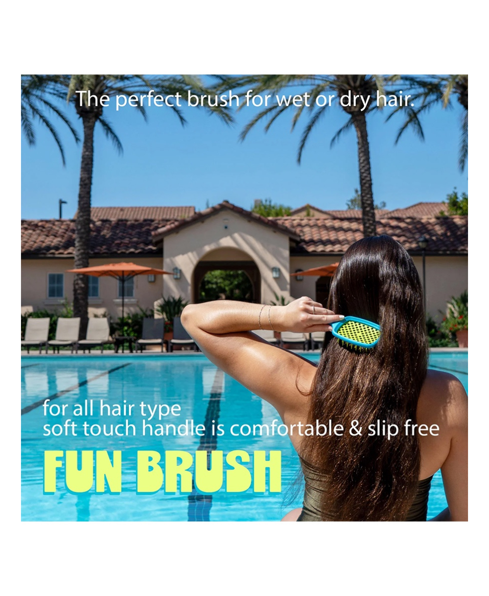 TRISWIM - SPAZZOLA DISTRICANTE E MASSAGGIANTE - FUN BRUSH FOR WET OR DRY HAIR