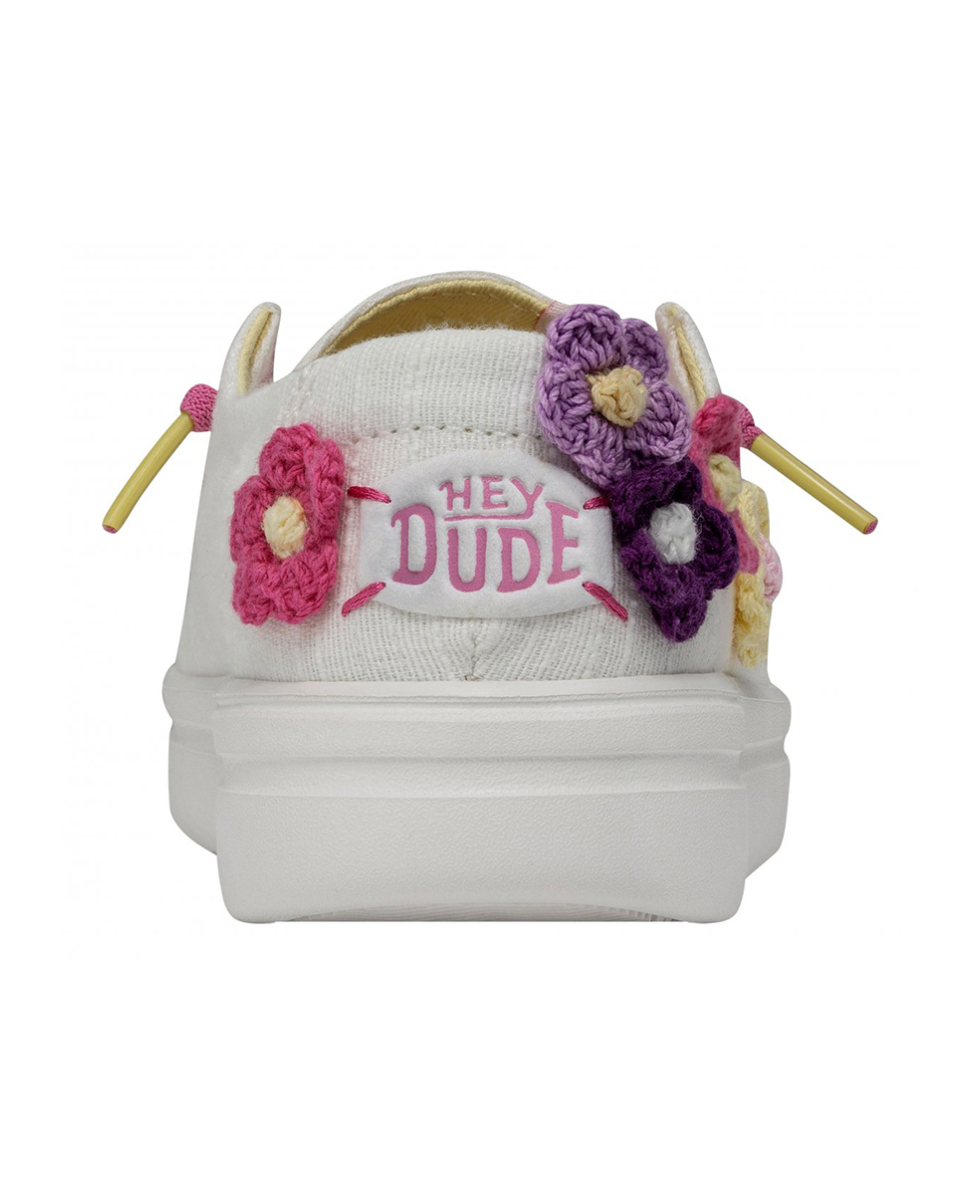 DUDE - SCARPA BIMBA - WENDY YOUTH RISE - 40107-1JL - CROCHET FLOWER