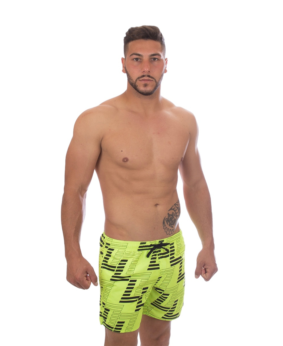 EMPORIO ARMANI - COSTUME SHORT - 902000 7P744 05860 - FLUO YELLOW - SWIMWEAR