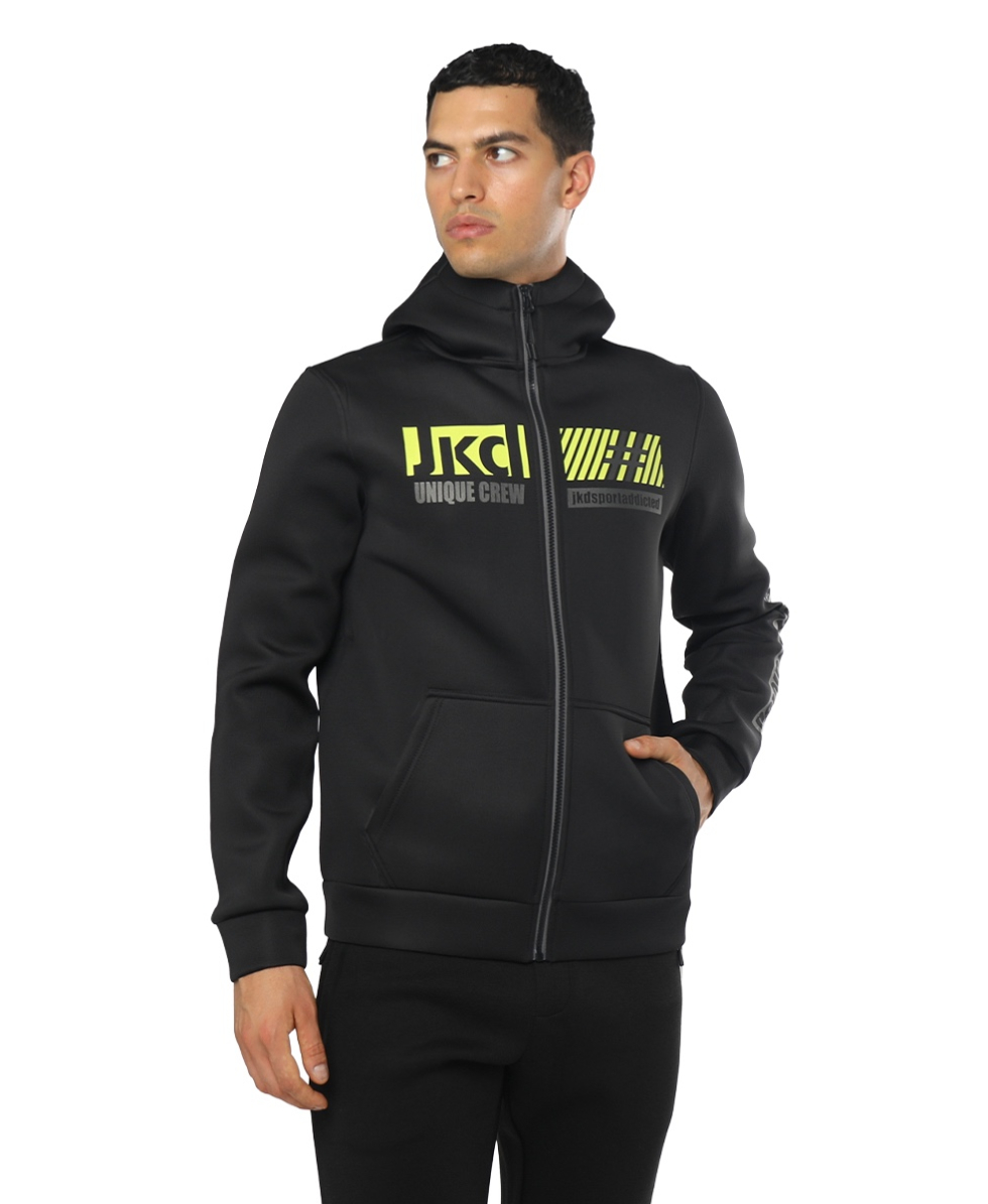 JAKED - FELPA UOMO - SIDERALIS - JKFL5N501U - BLACK
