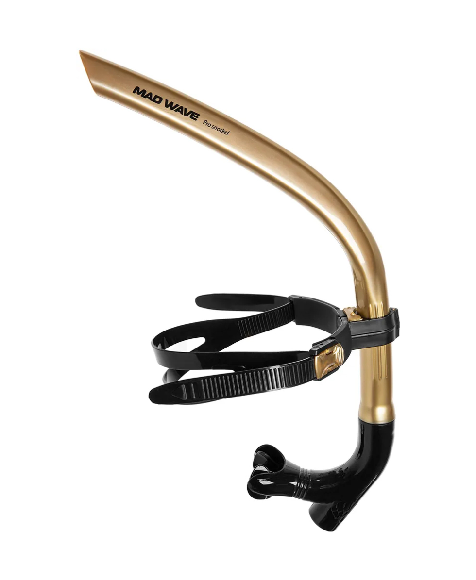 MAD WAVE - RESPIRATORE FRONTALE - PRO SNORKEL - M077301018W - GOLD