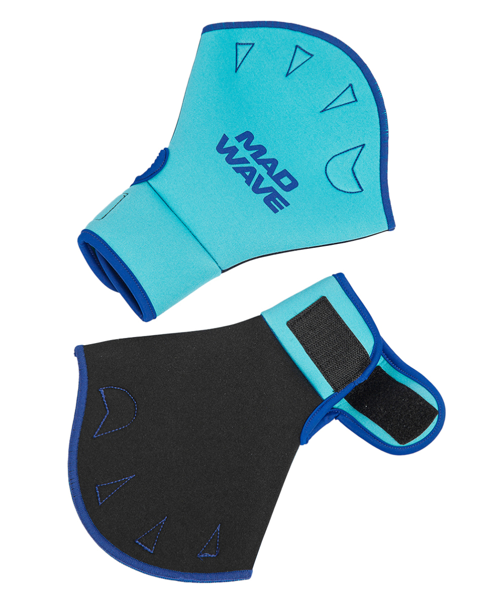 MAD WAVE - GUANTI PALMATI - AQUAFITNESS GLOVES - M082906 - BLUE