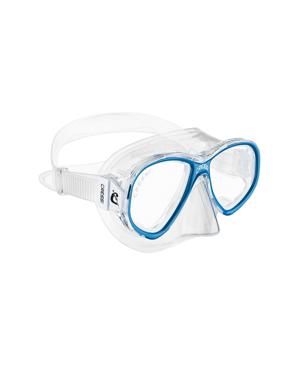 CRESSI - MASCHERA SNORKELING JUNIOR - PERLA JR 7-13 ANNI - DN208420 - CLEAR/BLUE