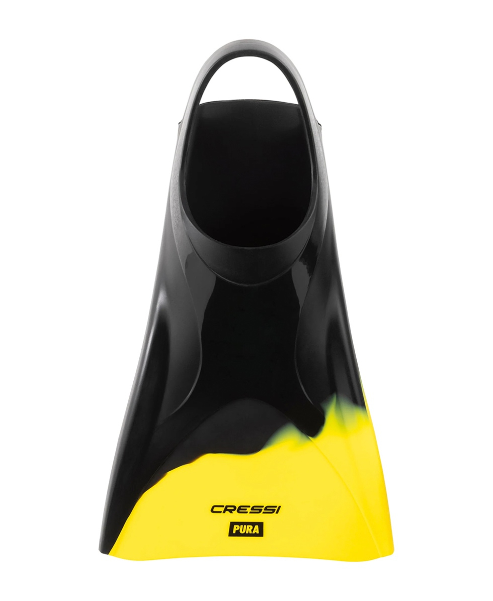 CRESSI - PINNE CORTE NUOTO SILICONE - PURA FINS - XCA605245 - BLACK, YELLOW