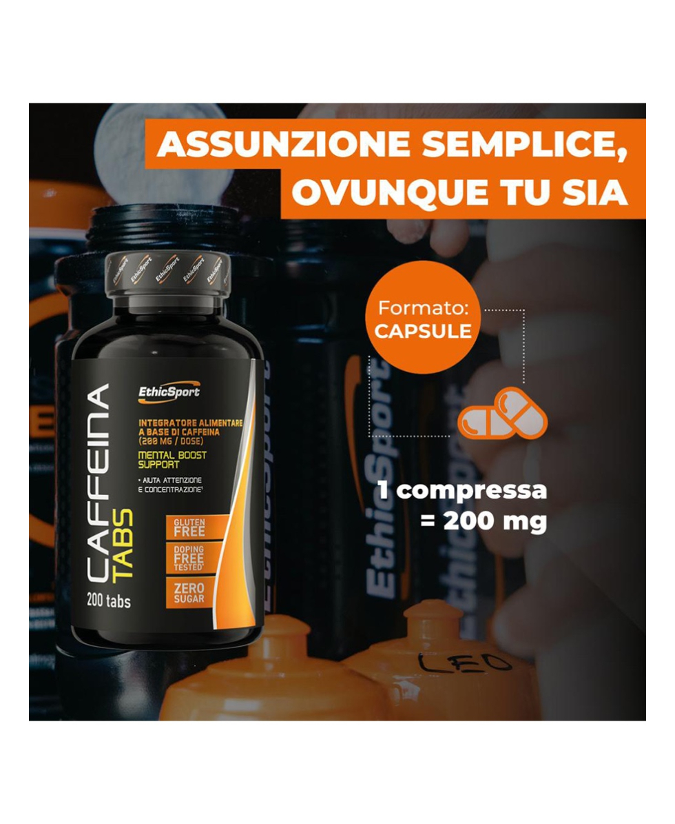 ETHIC SPORT - CAFFEINA TABS - 200 TABS