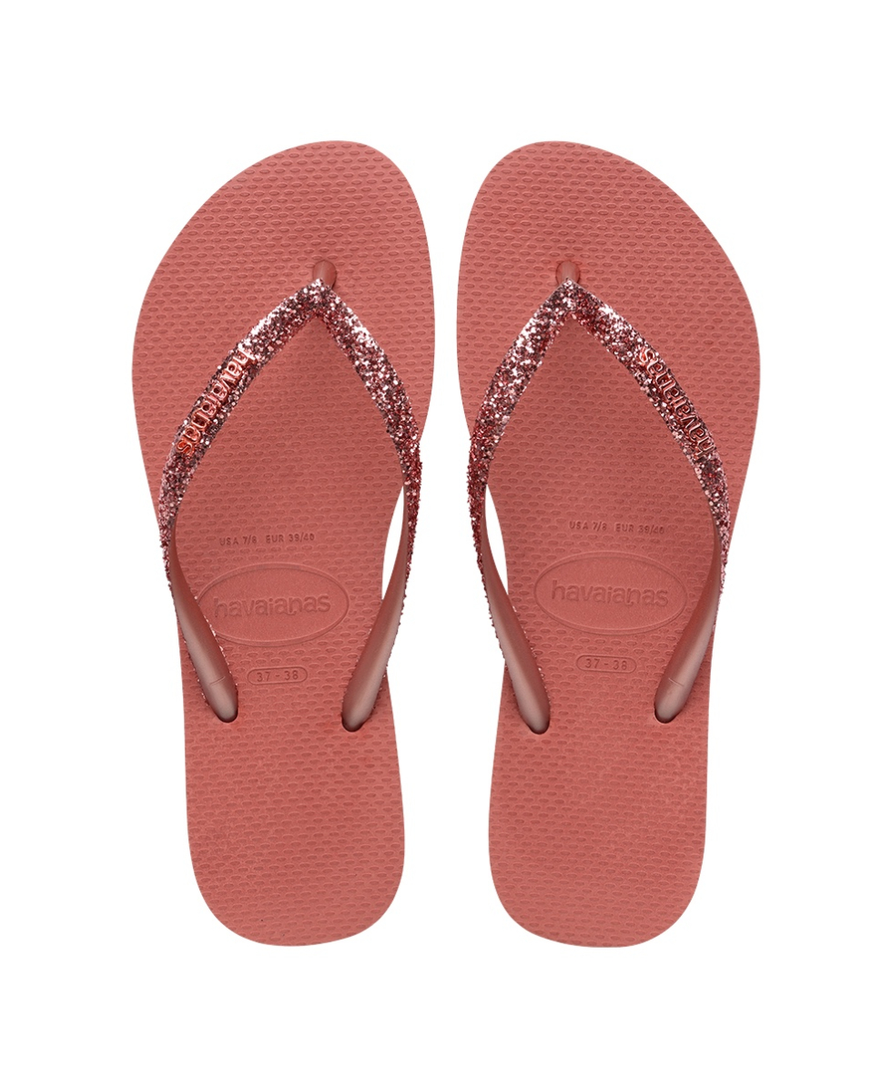 HAVAIANAS - INFRADITO DONNA - SLIM GLITTER II - 4146975-1121 - CANYON CLAY