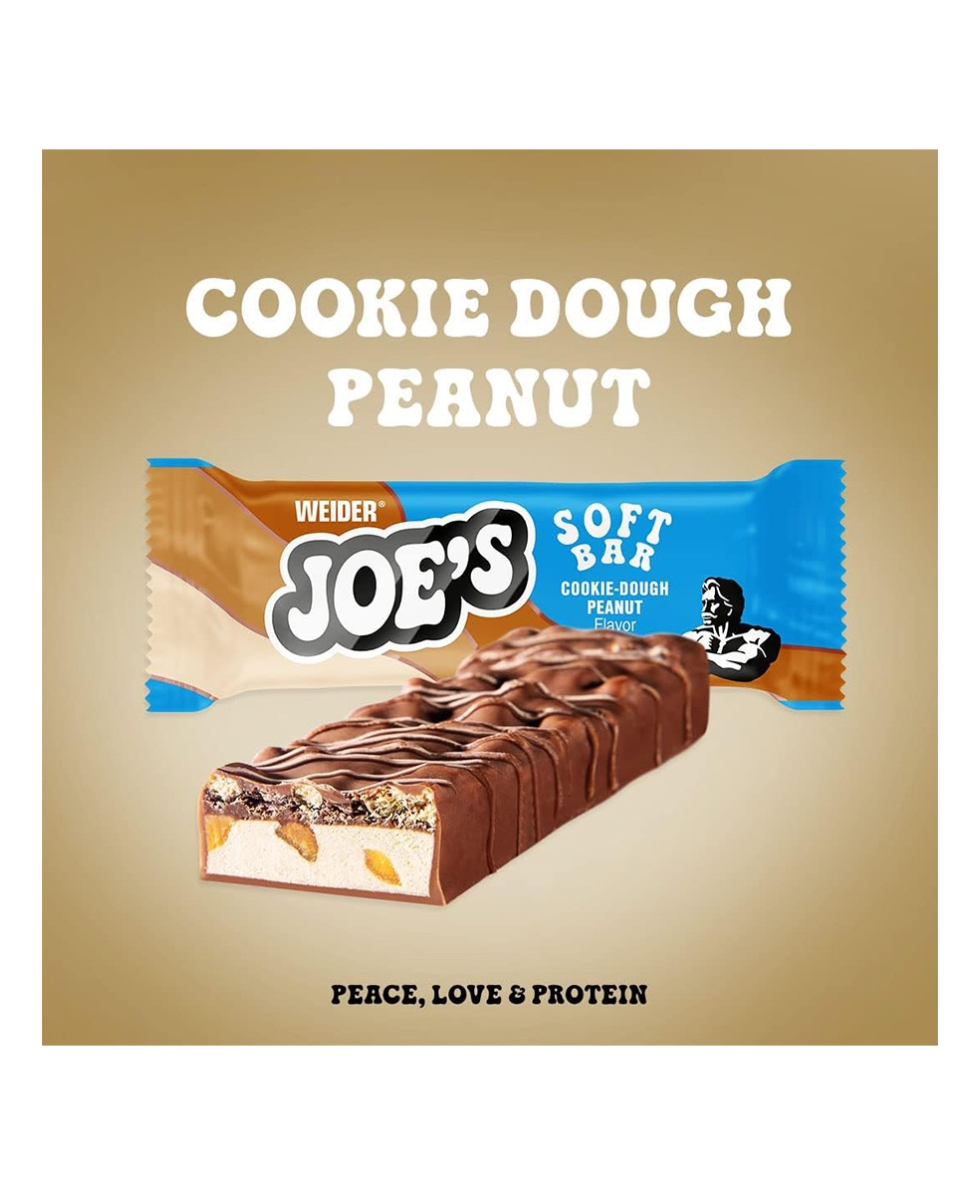 WEIDER - BARRETTA - JOE'S SOFT BAR - 50g - COOKIE DOUGH PEANUT