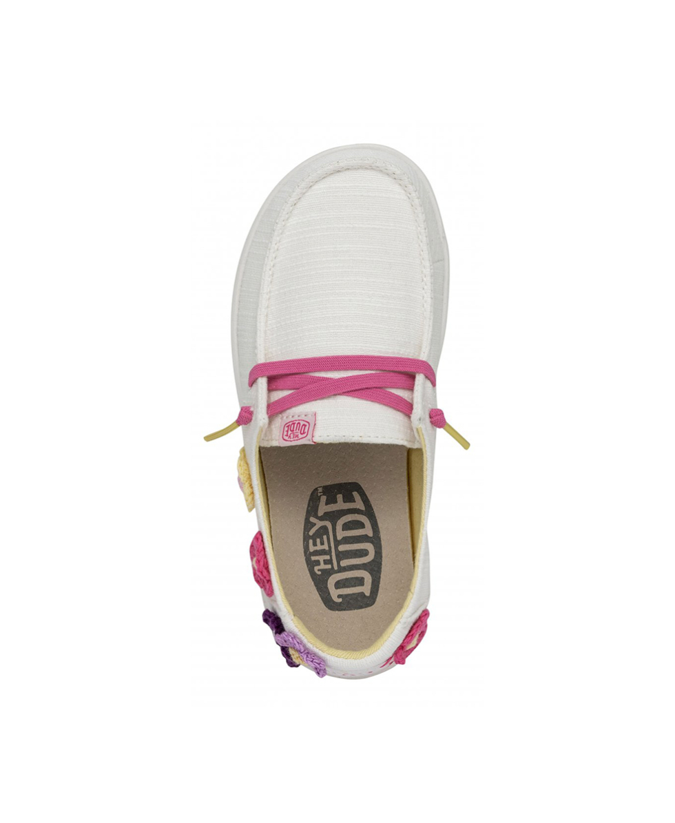 DUDE - SCARPA BIMBA - WENDY YOUTH RISE - 40107-1JL - CROCHET FLOWER