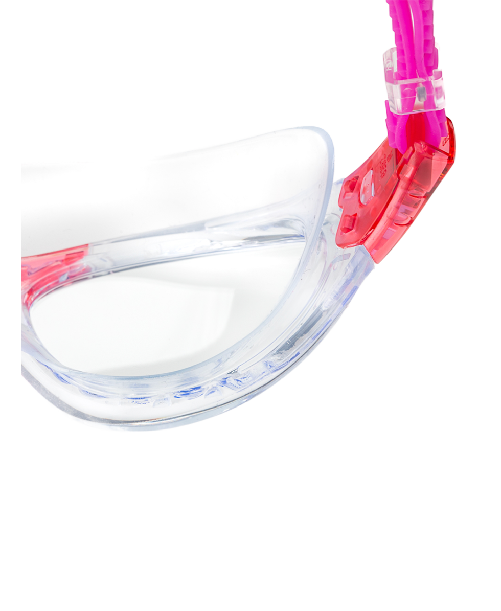 AQUARAPID - MASCHERA DA NUOTO JUNIOR - MARLIN JR - CLEAR/FUCHSIA