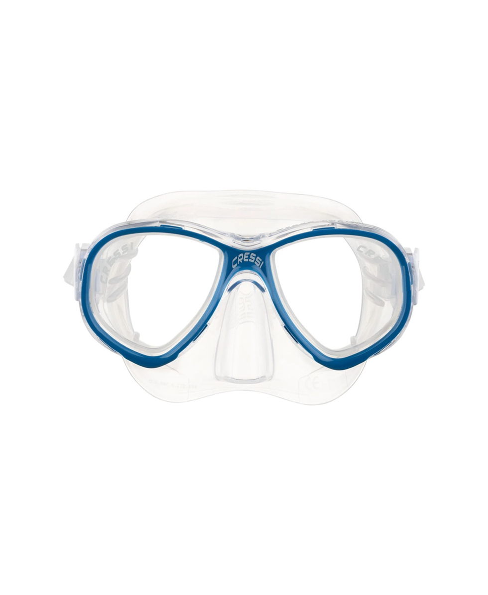 CRESSI - MASCHERA SNORKELING JUNIOR - PERLA JR 7-13 ANNI - DN208420 - CLEAR/BLUE