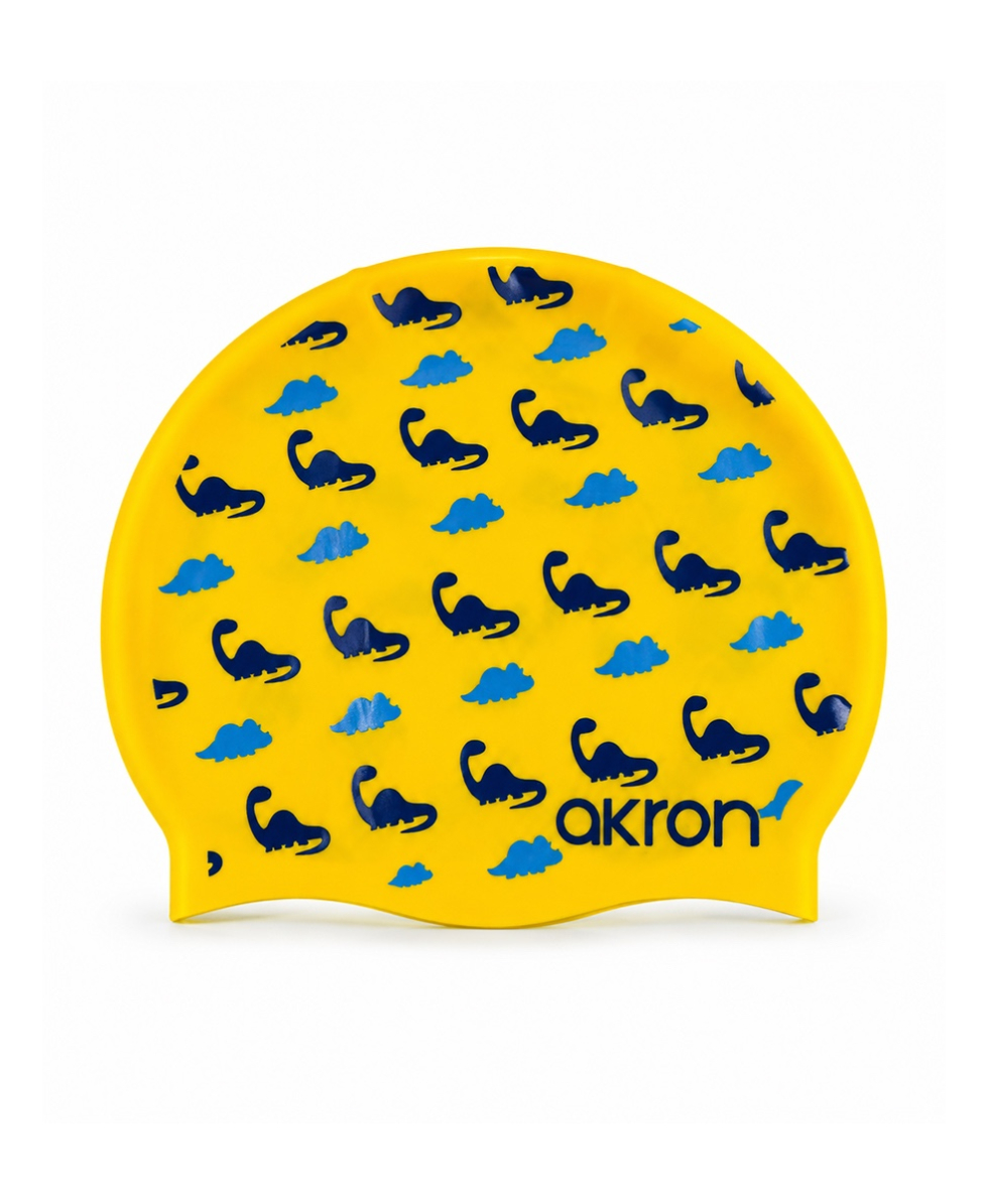 AKRON - CUFFIA SILICONE - DINO CAP - 02074 - YELLOW/BLUE