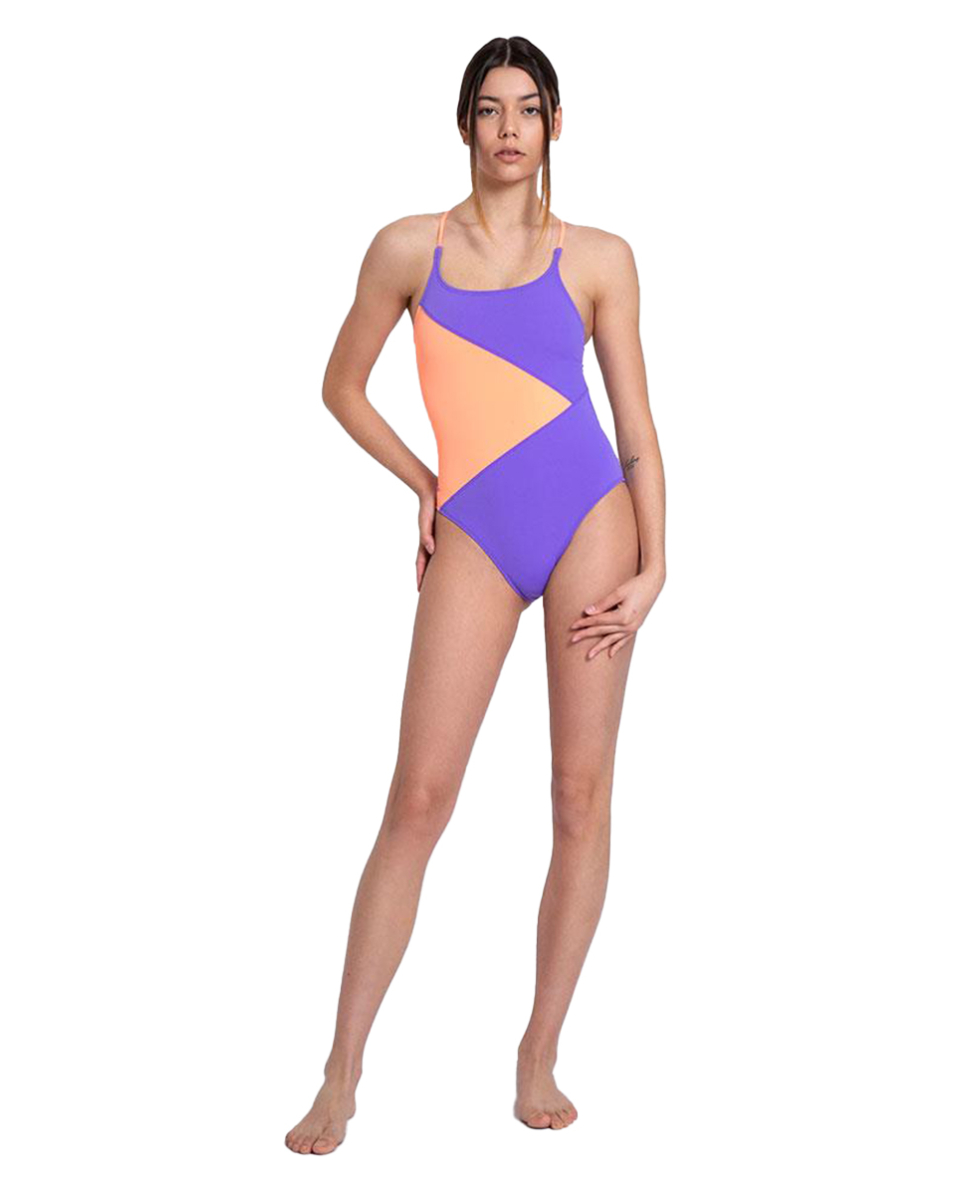 TURBO - COSTUME INTERO - SWIMSUIT WOMAN ISLAND COMFORT - TIR. STRETTA - 8934377/3720 - PINK/PURPLE