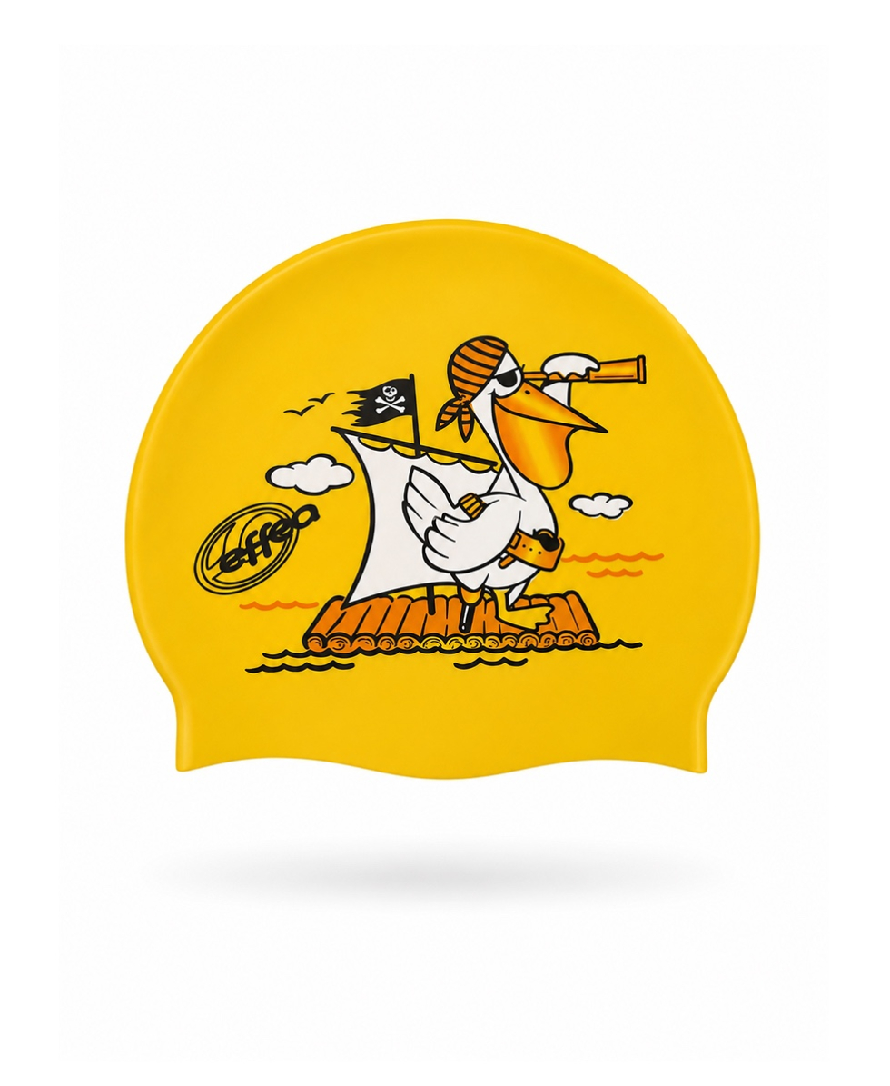EFFEA - CUFFIA JUNIOR IN SILICONE - ANIMAL - YELLOW