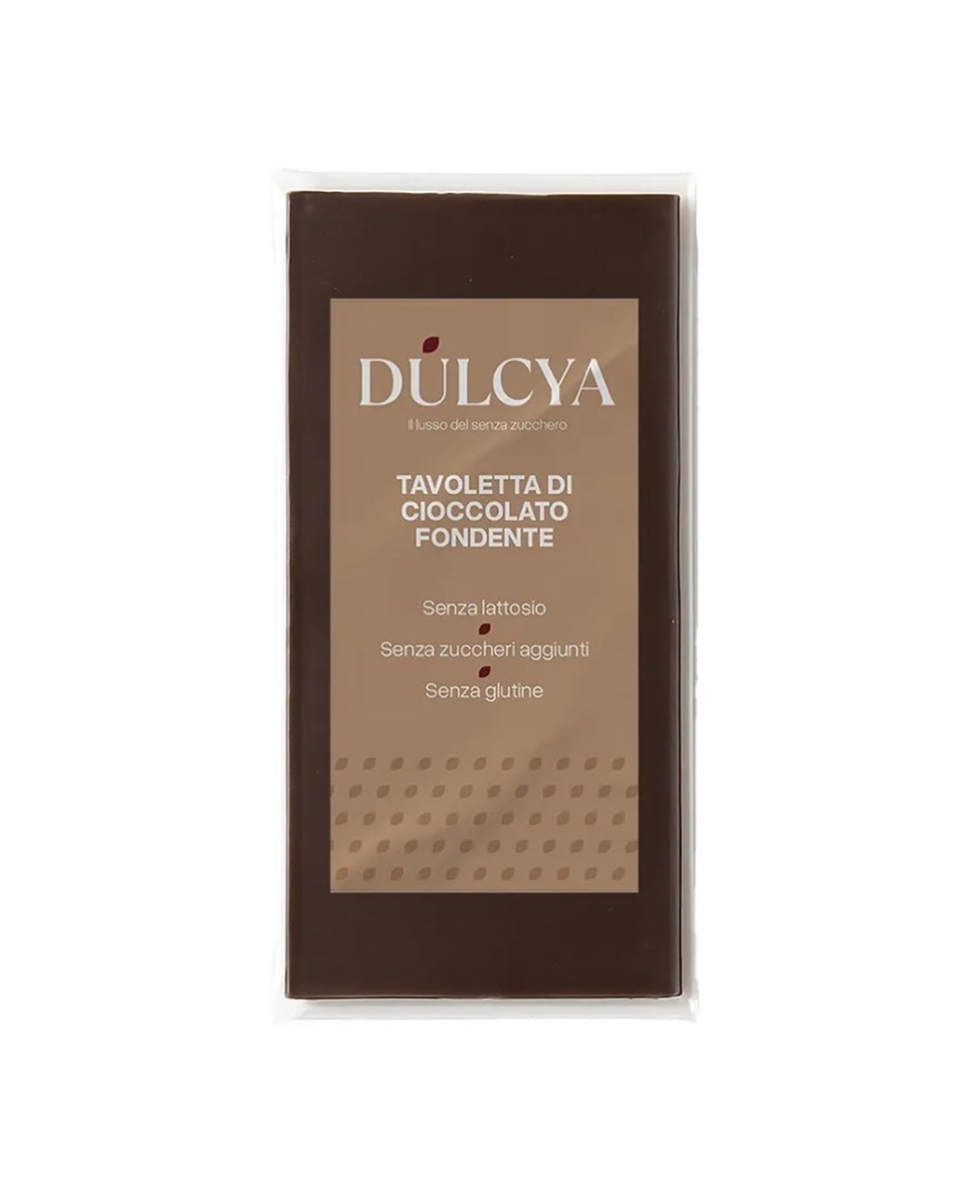 DULCYA - TAVOLETTA CIOCCOLATO FONDENTE 72% - ZERO ZUCCHERI - 70g