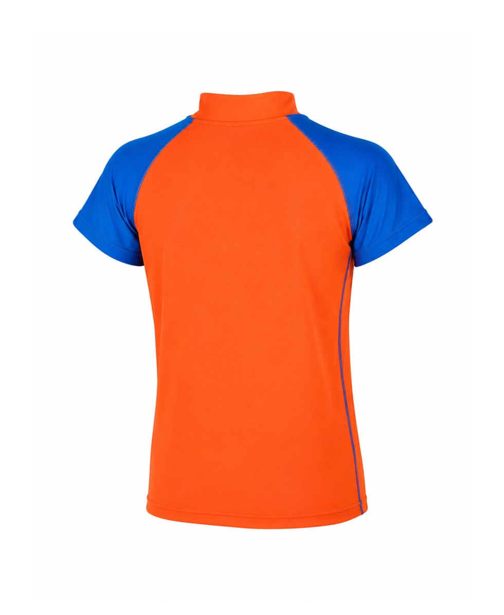 AQUASPHERE - T-SHIRT UNISEX JUNIOR RASHGUARD SHORT SLEEVES - RED/BLUE