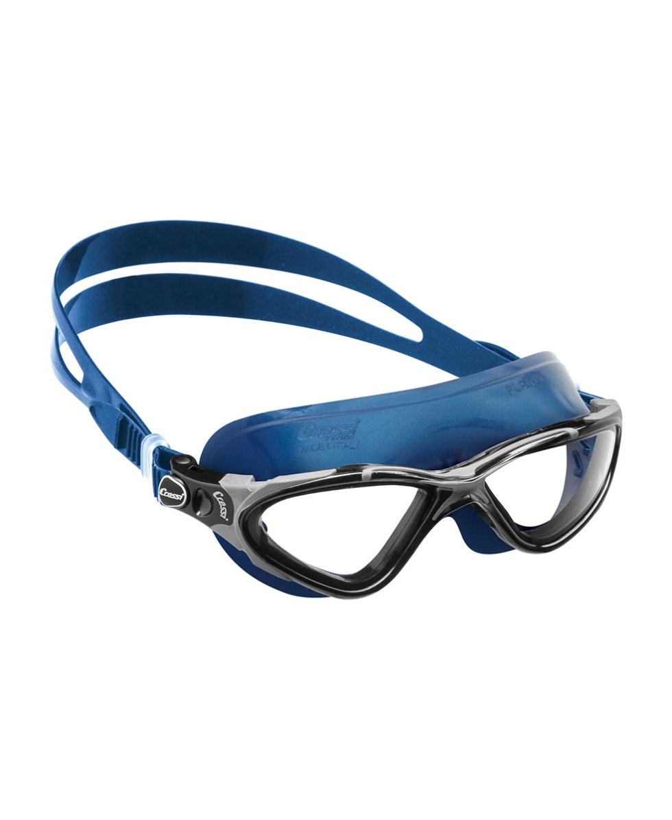 CRESSI - MASCHERA NUOTO - PLANET - DE2026555 - METAL BLUE, CLEAR LENSES