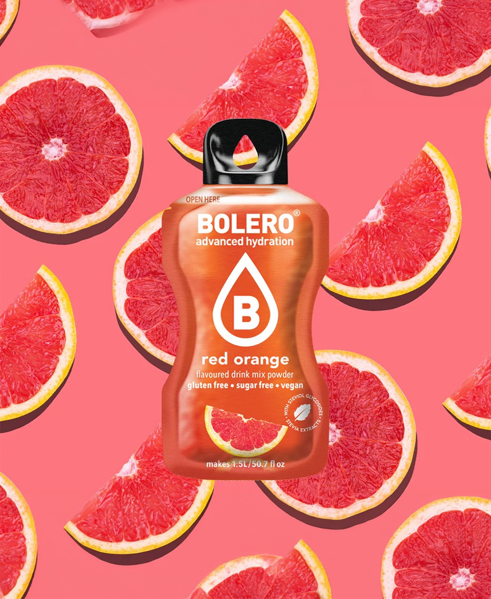 BOLERO - BEVANDA SPORTIVA - STICK MONODOSE - 9g - RED ORANGE
