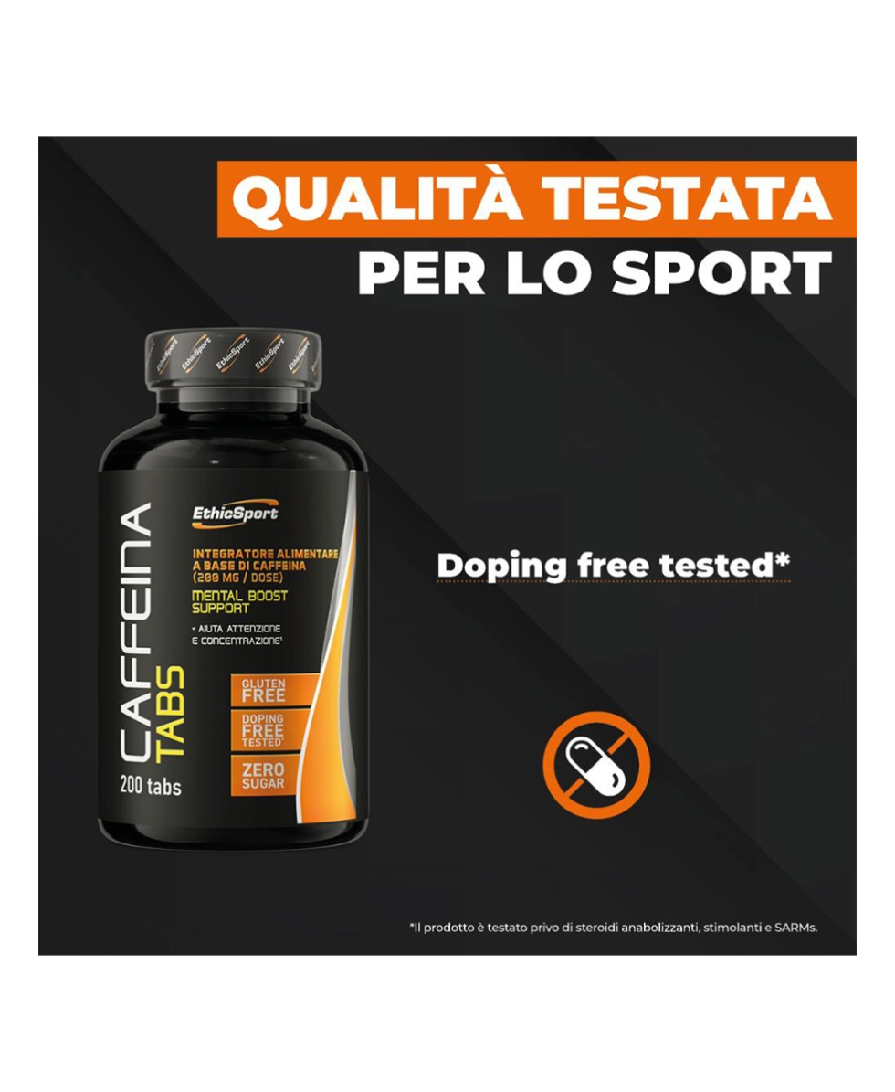 ETHIC SPORT - CAFFEINA TABS - 200 TABS