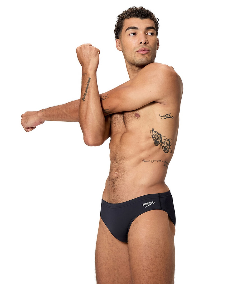 SPEEDO - COSTUME SLIP - ENDURANCE+ LOGO BRIEF - A000163002 - BLACK