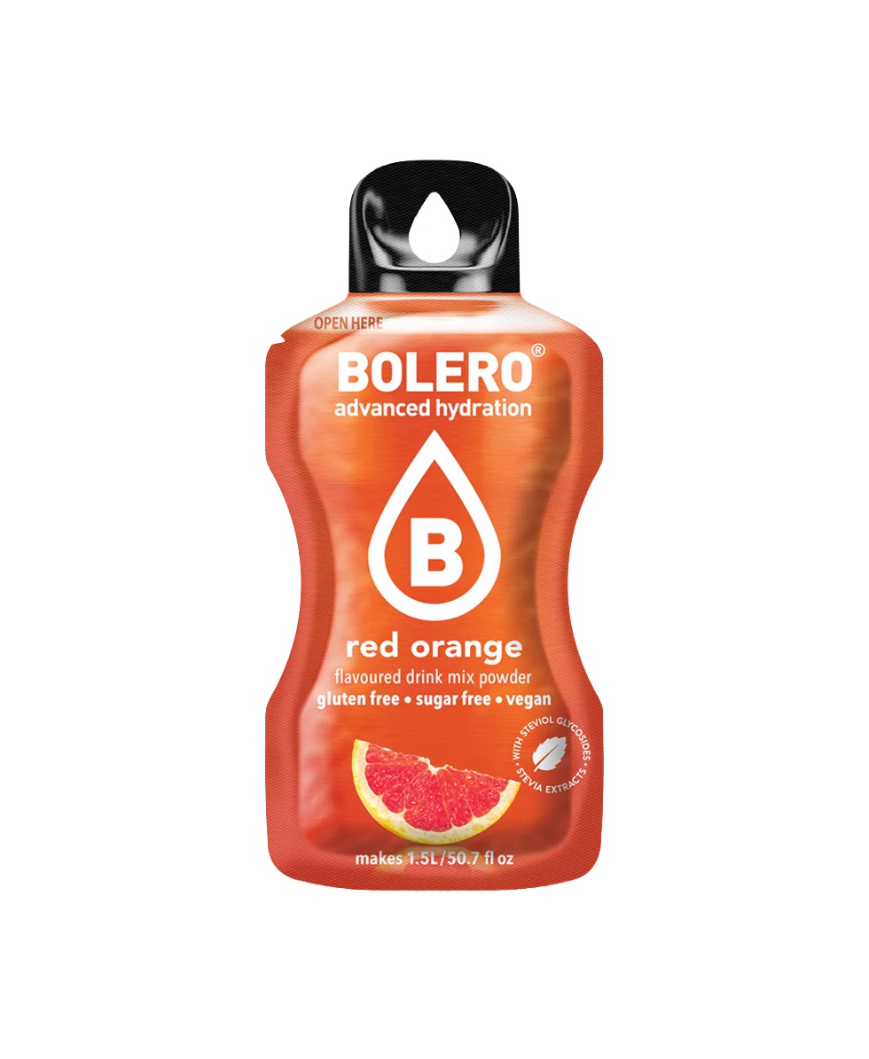 BOLERO - BEVANDA SPORTIVA - STICK MONODOSE - 9g - RED ORANGE
