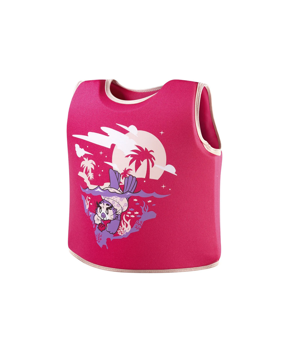SPEEDO - LTS PRINTED FLOAT VEST - 1225214687 - PINK/PURPLE