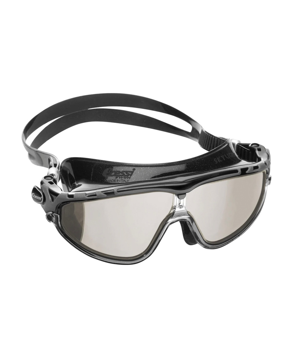 CRESSI - MASCHERA NUOTO - SKYLIGHT MIRROR - DE2034750 - BLACK, SMOKE LENSES