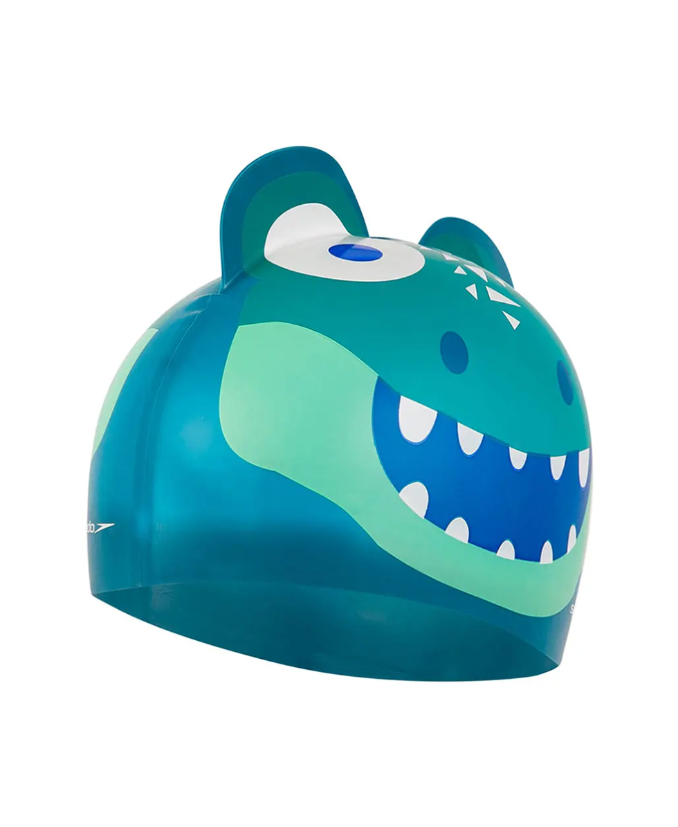 SPEEDO - CUFFIA SILICONE JUNIOR - PRINTED CHARACTER CAP - 12240D680 - GREEN