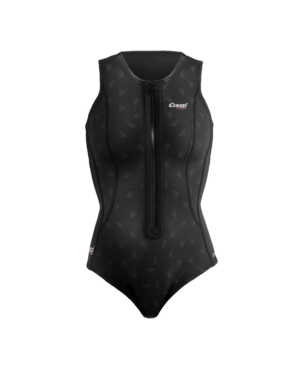 CRESSI - COSTUME TERMICO NEOPRENE 2mm - TERMICO SHORTY SWIMSUIT - DG000501 - BLACK