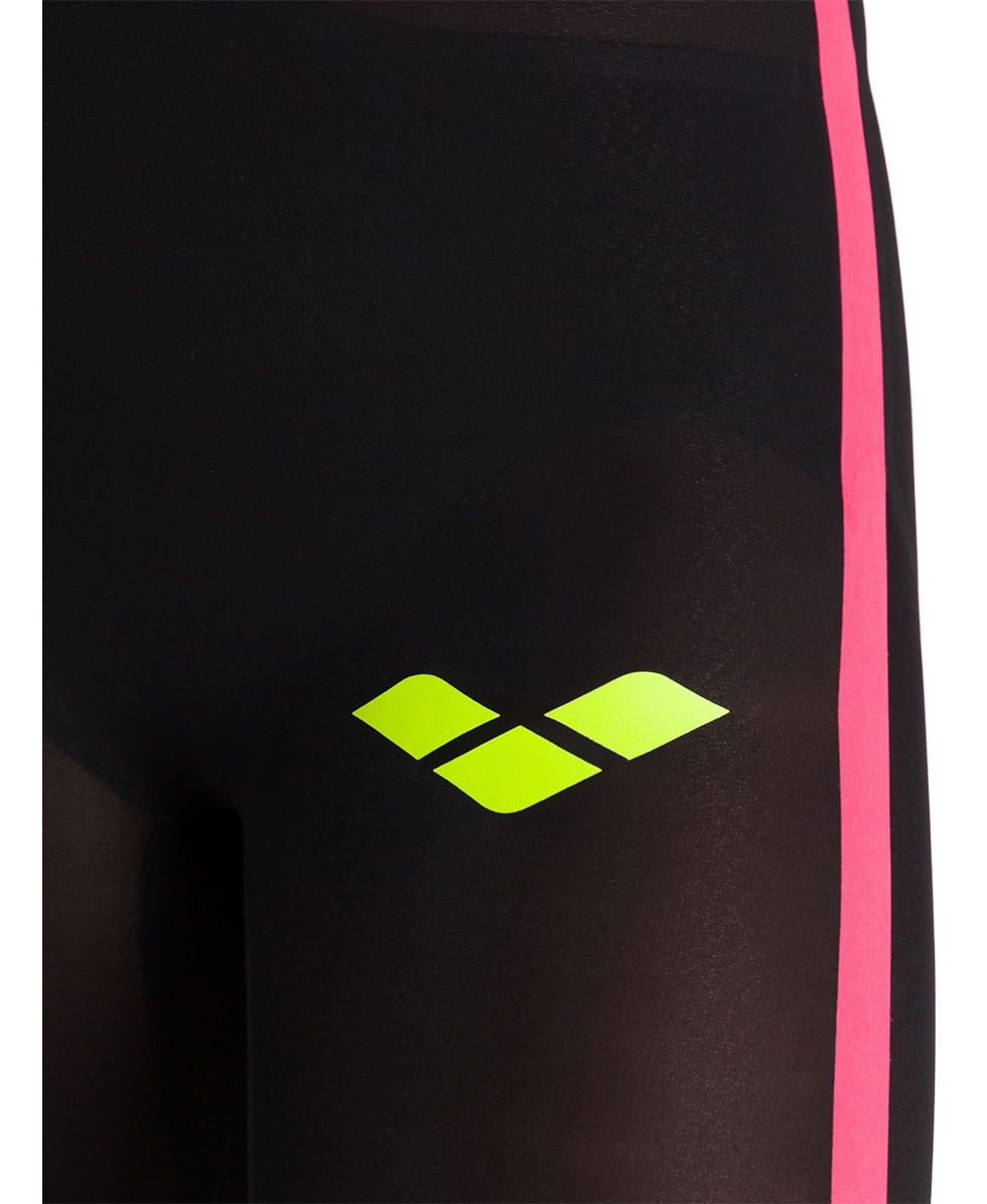 ARENA - WOMAN POWERSKIN R-EVO + FBLLC OPEN WATER - CLOSED BACK - 25109503 - BLACK/FLUO YELLOW