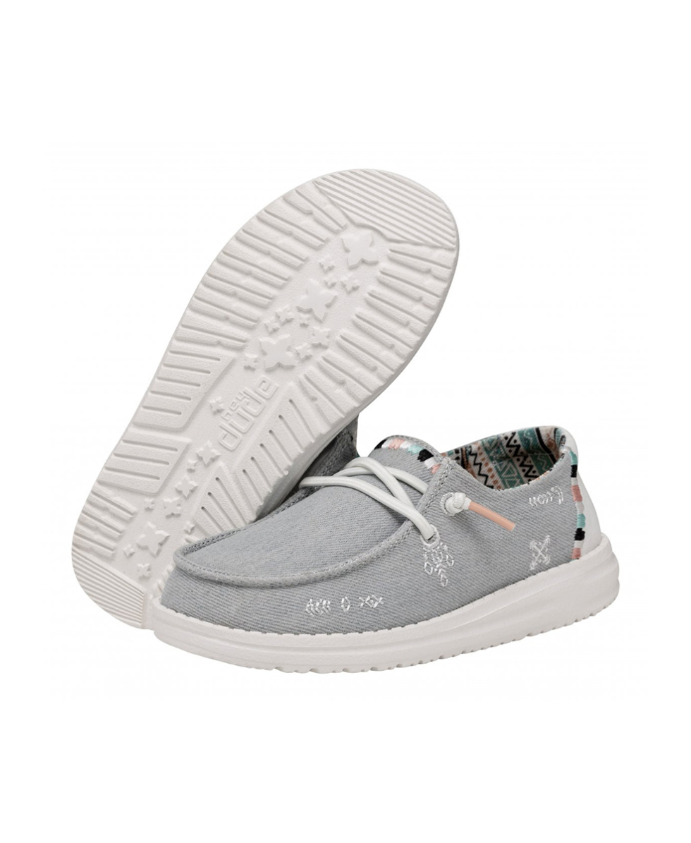 DUDE - SCARPA BIMBA - WENDY YOUTH BOHO - 40100-4MH - LIGHT DENIM - A