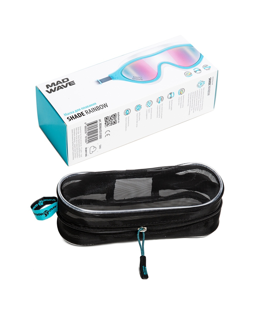 MAD WAVE - MASCHERA SHADE RAINBOW - M046403008W - BLUE/BLACK, CLEAR LENS
