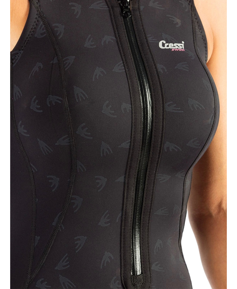 CRESSI - COSTUME TERMICO NEOPRENE 2mm - TERMICO SHORTY SWIMSUIT - DG000501 - BLACK