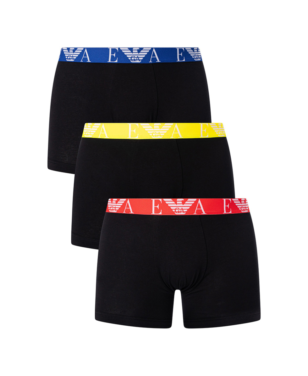 EMPORIO ARMANI - 3-PACK BOXER/TRUNK - 111473 3R715 50620 - BLACK