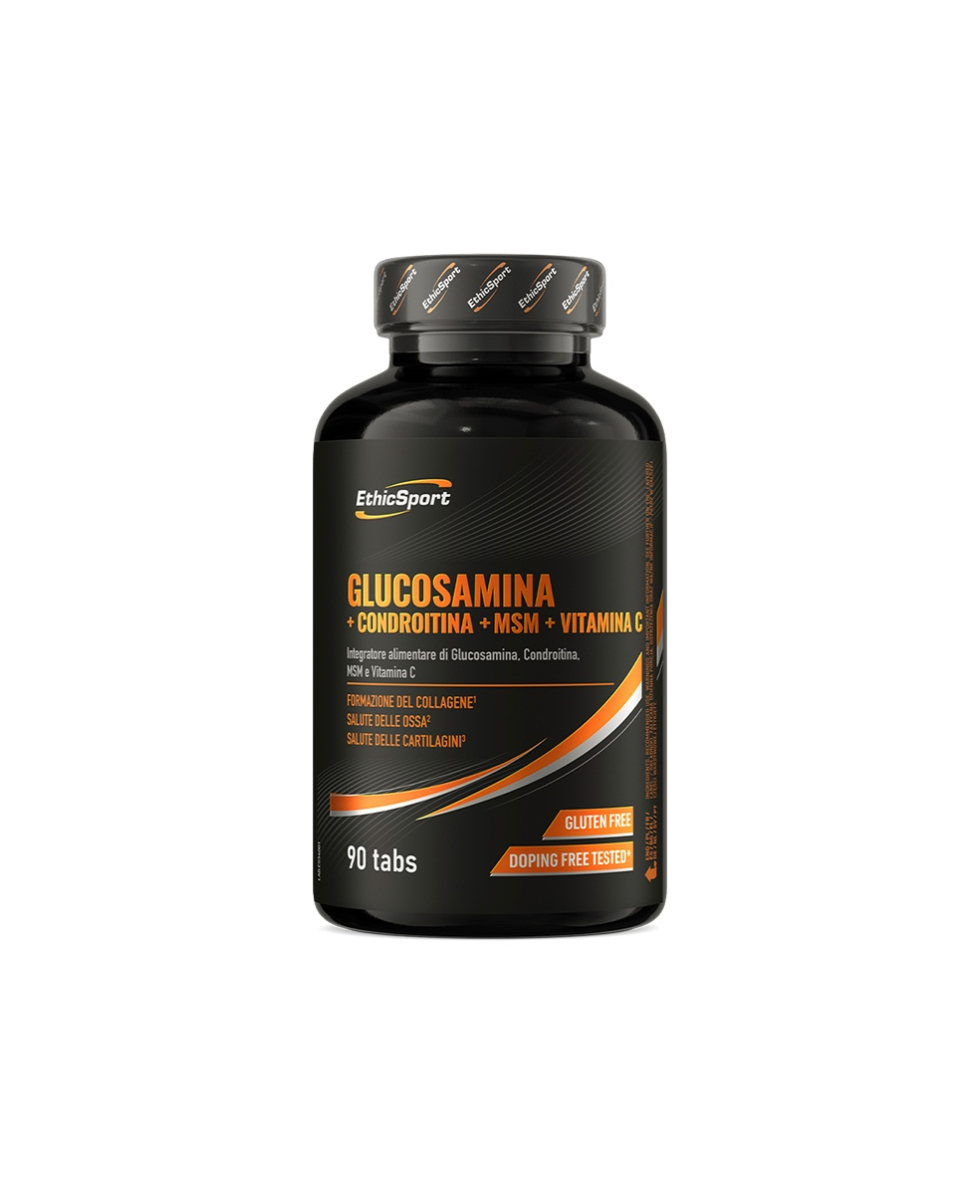 ETHIC SPORT - GLUCOSAMINA + CONDROITINA + MSM + VITAMINA C - 132g - 90 TABS